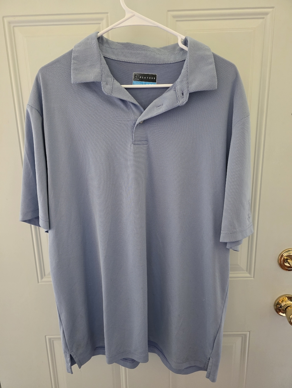 PGA Tour Light Blue Men's Polo Shirt Size XL